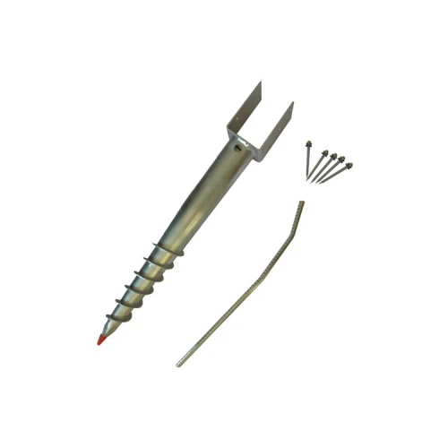 Žárově zinkovaný zemní šroub